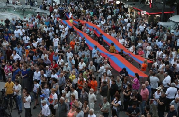 Митинг и шествие блока «Мать Армения» 23 августа (видео)